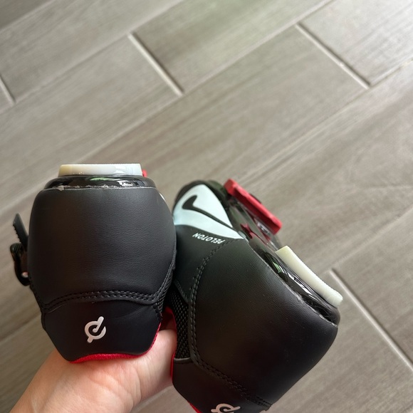 Peloton Black Cycling Shoes with Red Accents - Picture 8 of 10